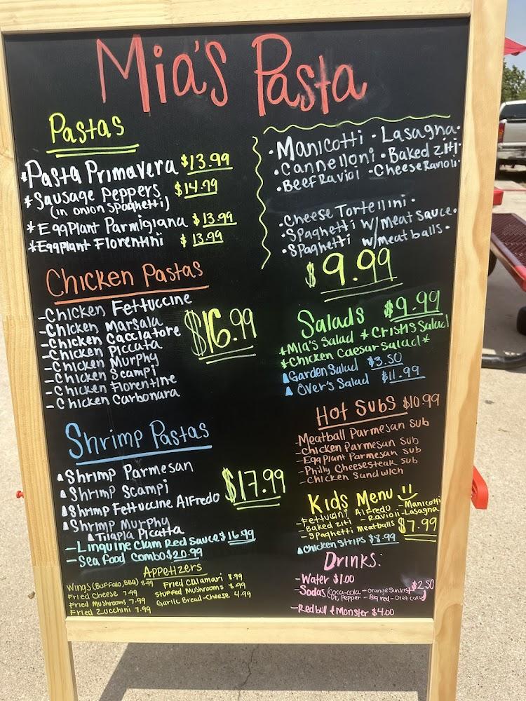 Mia's Pasta Food Truck Menu image 3