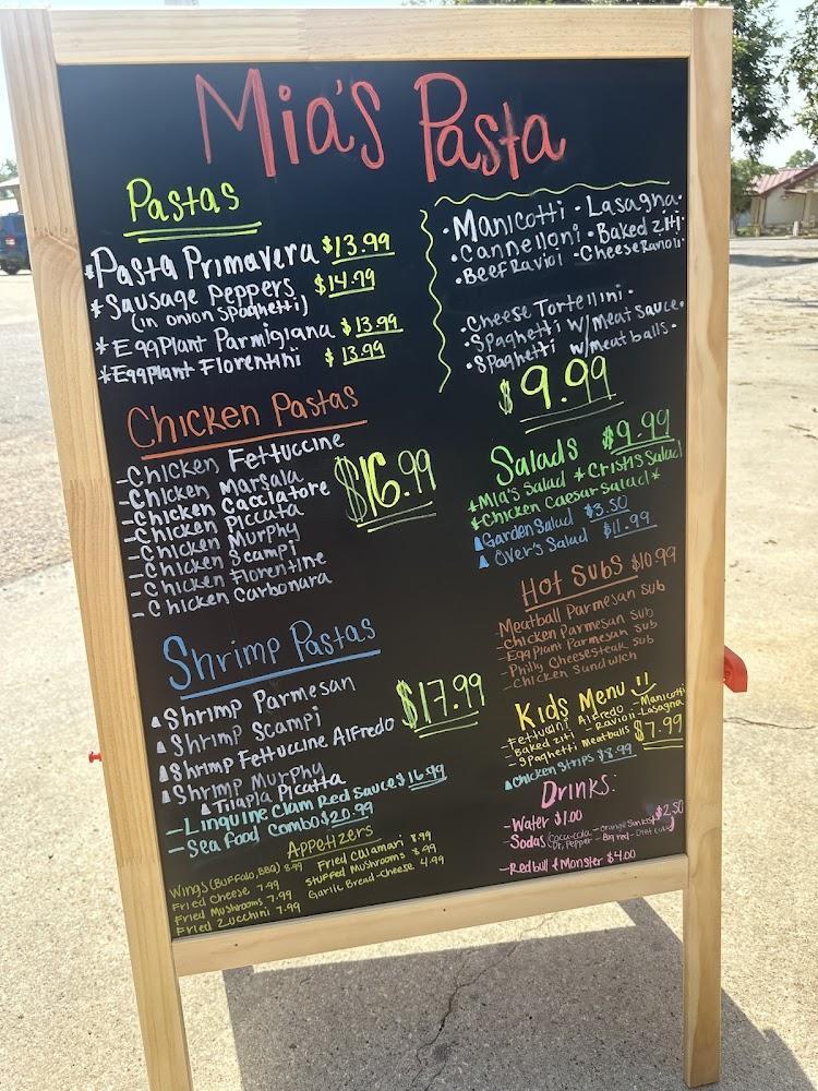 Mia's Pasta Food Truck Menu image 4